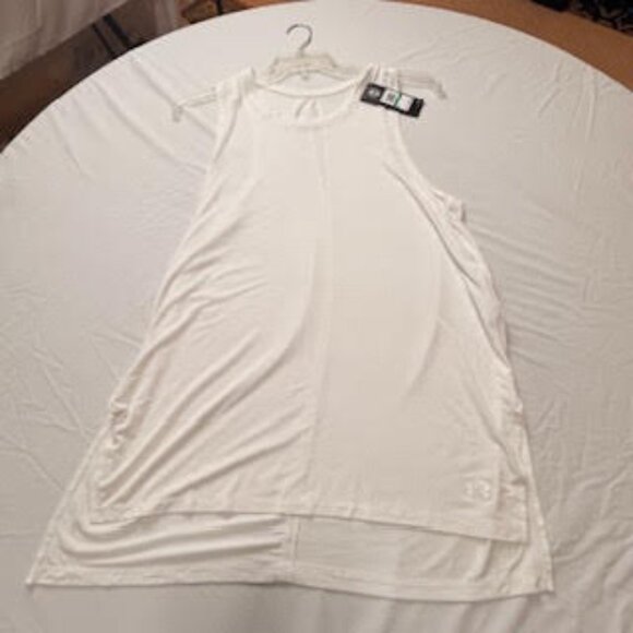 Under Armour White Performance Tank Top | Twist-Back Detail, Women's Large, NWT - Picture 4 of 9